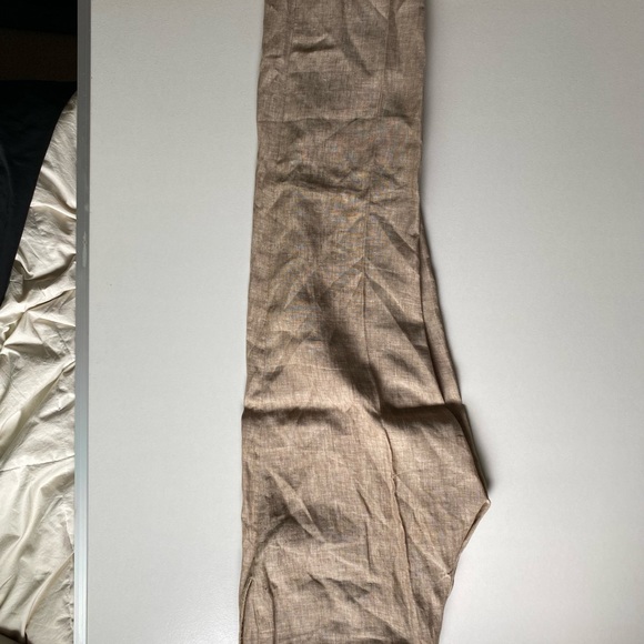 Tan linen Banana Republic pants 35 waist 34 length - Picture 4 of 4